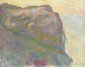 On the Cliff, Petit D"Ailly; On the Cliff, at Petit Ailly, 1896 af Claude Monet