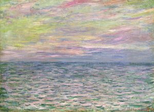 På det åbne hav, solnedgang ved Pourville; Solnedgang ved Pourville, Åbent Hav, 1882
