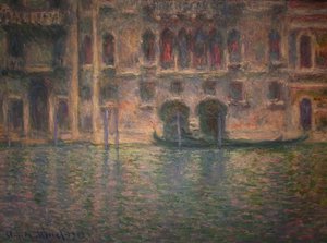 Palazzo da Mula, Venedig af Claude Monet