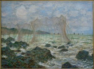 Fiskepark i Pourville af Claude Monet