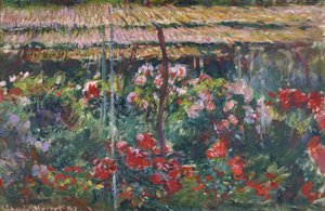 Pæonihaven  af Claude Monet