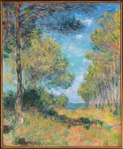 Pine Tree Path ved Varengeville; Allee de sapins Varengeville, 1882 af Claude Monet