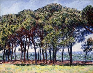 Pines, Cap d"Antibes, 1888 af Claude Monet