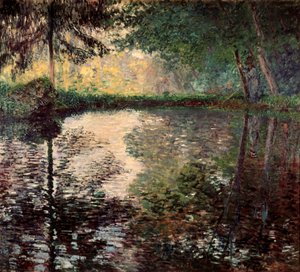 Dam ved Montgeron, c1876. af Claude Monet