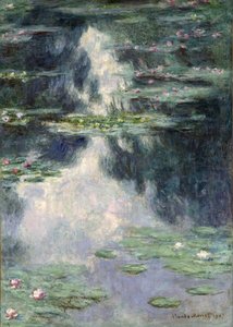 Dam med åkander af Claude Monet