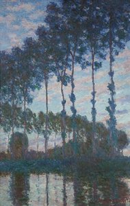 Popler på bredden af Epte, Afteneffekt, 1891 af Claude Monet
