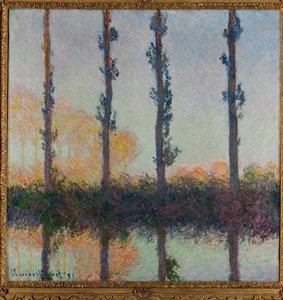 Poplars, or the four trees (maleri på lærred) af Claude Monet