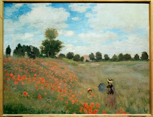 Valmuer i nærheden af Argenteuil af Claude Monet