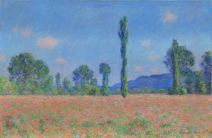 Valmuemark (Giverny) af Claude Monet