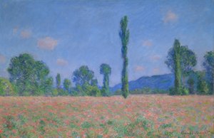Valmuemark (Giverny) af Claude Monet