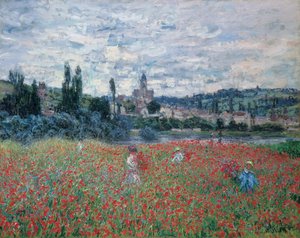 Valmuemarker nær Vétheuil, ca. 1879 (olie på lærred) af Claude Monet