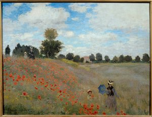 Unikkopeltoja lähellä Argenteuilia af Claude Monet