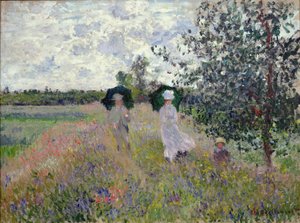 Promenade nær Argenteuil af Claude Monet