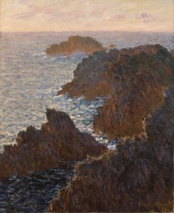 Klipper ved Belle-Isle, Port-Domois af Claude Monet