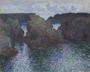 Klipper ved Port-Goulphar, Belle-Île, 1886 af Claude Monet