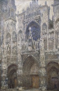 Rouen-katedralen, vestportalen, Harmony in Grey, 1894 af Claude Monet