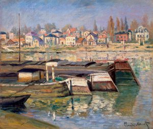 Seine ved Asnières, 1873. af Claude Monet