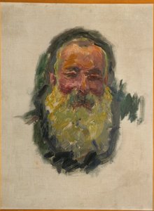 Selvportræt (olie på lærred) af Claude Monet