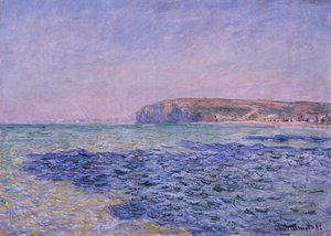 Skygger på havet. Klipperne ved Pourville af Claude Monet