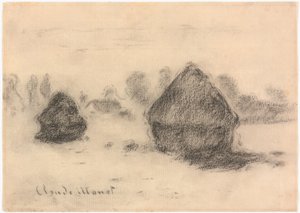 Stabler af hvede af Claude Monet