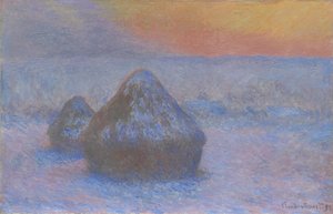 Stabler af hvede af Claude Monet