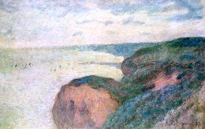 Stejle klipper nær Dieppe, 1897 af Claude Monet