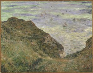 På klippen ved Pourville - På klippen ved Pourville - Monet, Claude (1840-1926) - 1882 - Olie på lærred - 64x82 - Nationalmuseum Stockholm af Claude Monet