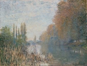 Seines bredder i efteråret af Claude Monet