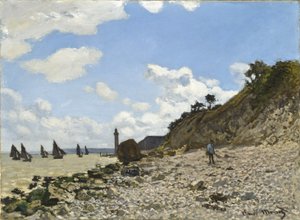 Stranden ved Honfleur, 1864-1866 af Claude Monet