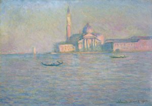 San Giorgio Maggiore-kirken, Venedig af Claude Monet