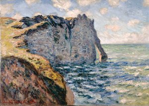 The Cliff of Aval, Etrétat, 1885 af Claude Monet