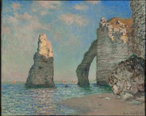 Klinterne ved Etretat af Claude Monet