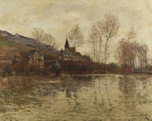Syndfloden ved Giverny, ca. 1886 af Claude Monet