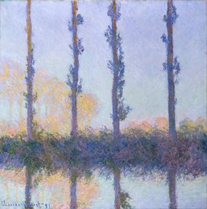 De fire træer, 1891 af Claude Monet