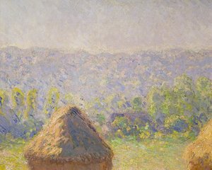 Høstakkene eller, The End of the Summer, at Giverny, 1891 olie på lærred detalje fra 19132