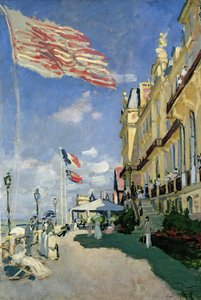 Hotel des Roches Noires i Trouville af Claude Monet