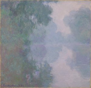 Seinen ved Giverny, Morning Mists, 1897 af Claude Monet