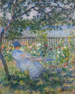 Terrassen ved Vétheuil af Claude Monet