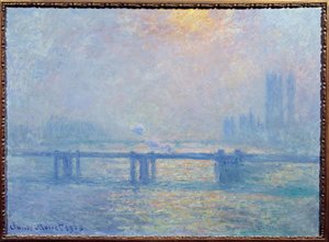 Themsen ved Charing Cross, London af Claude Monet