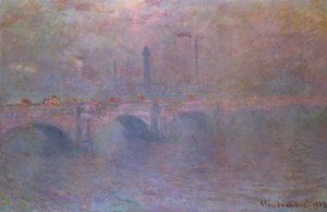 Themsen ved Waterloo Bridge, 1903 af Claude Monet