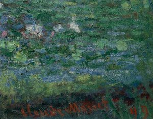 The Waterlily Pond: Green Harmony af Claude Monet