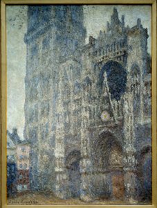 Portalen til katedralen de Rouen; gråvejr. Maleri af Claude Monet (1840-1926) af Claude Monet