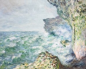 Havet ved Fécamp af Claude Monet