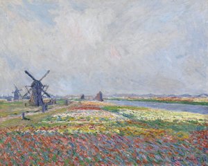 Tulipanmarker nær Haag par Monet, Claude (1840-1926). Olie på lærred, størrelse: 66x81,5 af Claude Monet