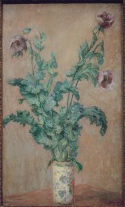 Vase af valmuer af Claude Monet