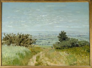 Udsigt fra sletten til Argenteuil, Sannois skråninger i 1872. Maleri af Claude Monet (1840-1926) af Claude Monet