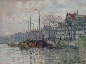 Udsigt over Amsterdam af Claude Monet