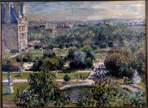 Udsigt over Tuileries-haverne i Paris af Claude Monet