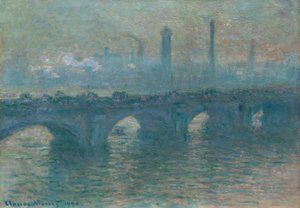 Waterloo Bridge, gråt vejr af Claude Monet