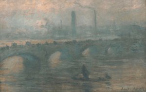 Waterloo Bridge, tåget morgen af Claude Monet